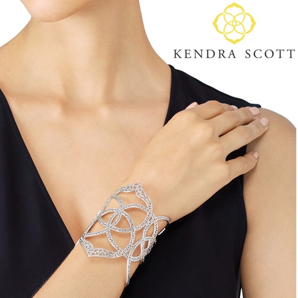 Kendra Scott Roni Filigree Wide Cuff Bracelet - Picture 1 of 10
